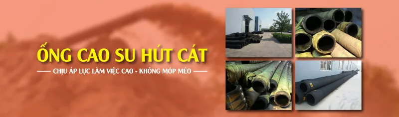 ống cao su hút cát - chịu áp lực nước cao - không lo móp méo